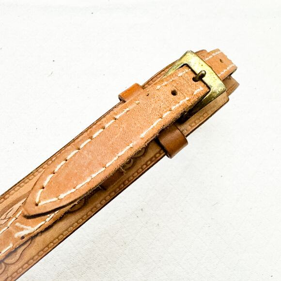 Steerhide Womens Brown Leather Western Belt Style 479213 Size 36 - Picture 4 of 4